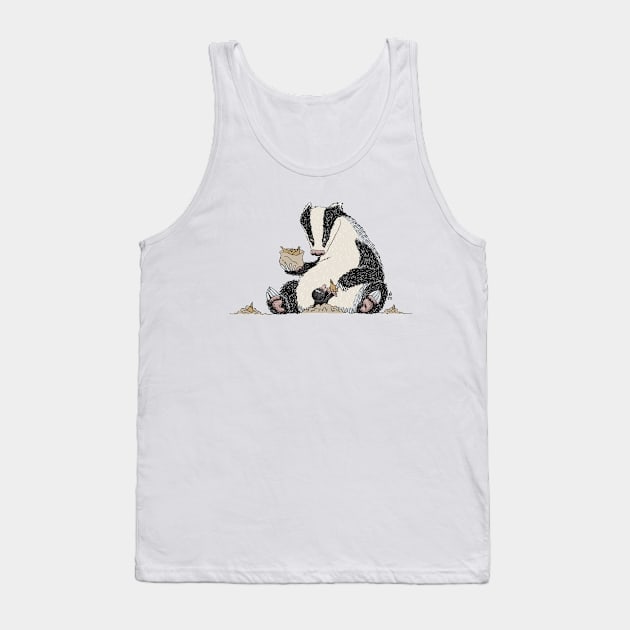 Planting Badger Tank Top by shiro